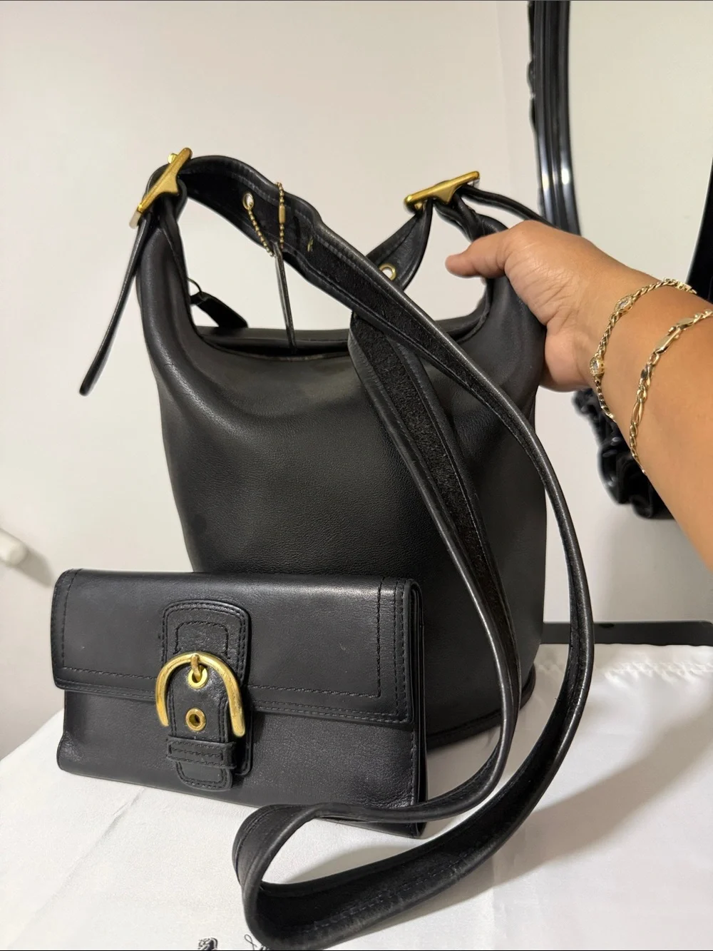 Coach Vintage black Leather wallet 💃🏼